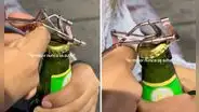 Peruana usa rizador de pestañas para abrir una cerveza y usuarios cuestionan: “¿Para eso servía?”