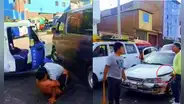 Mototaxistas y colectiveros protagonizan enfrentamiento a palos y machetes en Villa El Salvador