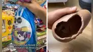 Peruanos compran huevo de Pascua por S/70 en supermercado y se llevan una sorpresa: "Está vacío"