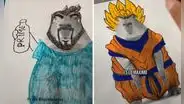Profesor pidió a sus alumnos que creen outfit para capibara y el resultado es viral: “En efecto, es arte”