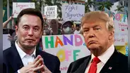 Protestas de "Manos Fuera" en Nueva York contra los aranceles de Trump: "Afectará a mucha gente"