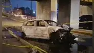 Mujer murió calcinada tras quedar atrapada en auto por brutal choque en Cercado de Lima