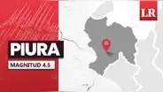 Temblor de magnitud 4,5 se sintió en Piura hoy, según IGP