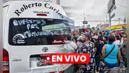 EN VIVO | Transportistas acatan paro en Lima y Callao: suspensión de rutas, bloqueos y más gremios se suman