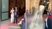 Asistentes a una boda sorprenden a pareja de recién casados y le arrojan arroz, pero con palas: “Ya no los invitan para el bautizo”