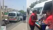 Accidente en Carabayllo: conductora herida luego de que su moto embistiera una combi