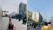 Comunidad de motociclistas protestan frente al Congreso en pleno paro de transportistas