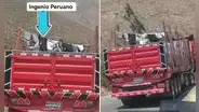 Chofer peruano improvisa cordel en su tráiler y sorprende con su ingenio: "Trabajador que resuelve"