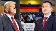 Trump felicita a Noboa por su reelección y defiende proceso electoral: "Me parece penoso que se trate de cuestionar la voluntad de los ecuatorianos"