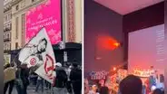 Hinchas de Universitario copan el Palacio de la Prensa en España para ver la película ‘Esta es la U’: “Madrid se tiñó de crema”