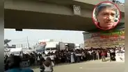 Bloquean autopista Ramiro Prialé en Huachipa y exigen reconstrucción del puente Tumi: "Eso ya no sirve"