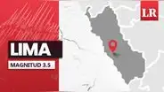 Temblor de magnitud 3,5 se sintió en Lima hoy, según IGP