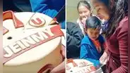 Hincha de la 'U' recibe torta por su cumpleaños, pero detalle desata risas: "El que lo preparó es de Alianza Lima"