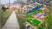 Comas estrena el renovado parque Parral 4 tras 30 años de abandono: se construyó en solo 5 días