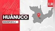 Temblor de magnitud 5,3 se sintió en Huánuco hoy, según IGP