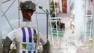 Queman muñeco de Judas con la camiseta de Alianza Lima en Arequipa y las redes estallan