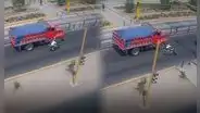 Arrollado por enorme volquete: cámaras captan trágico accidente de motociclista en av. Universitaria, Comas