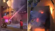 Fuerte incendio en tienda de colchones en Los Olivos: trabajadores denuncian amenazas extorsivas