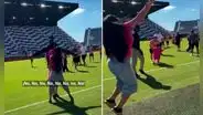 Niño cumple su sueño de conocer a Lionel Messi durante entrenamientos y la reacción de su madre es viral