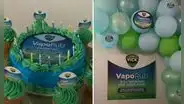 Joven celebró su cumpleaños con temática de Vick Vaporub y usuarios bromean: “Sabe a menta”