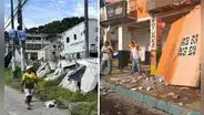 Casas destruidas y negocios en escombros: las imágenes del fuerte terremoto de magnitud 6.3 en Ecuador