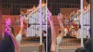 Trabajadores en camión recolector se ponen a bailar al pasar por fiesta en Surco: “Se entregaron al show”