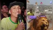 Peruano recibió regalo virtual de dos leones y una ballena en TikTok y corrió hasta la cima de cerro en Lima