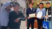 Dejó su unidad para perseguirlo: chofer captura a delincuente que robó celular a pasajera en Arequipa y es homenajeado