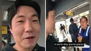 Turista coreano usó el Metropolitano y queda gratamente sorprendido con la atención: “Muy amable”