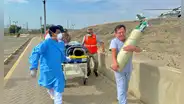 Policías heridos en enfrentamiento con mineros ilegales en Pataz llegan a Trujillo para ser atendidos