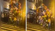 Vendedores de globos protagonizan un altercado en el centro de Lima y en redes bromean: “Fue una pelea global”