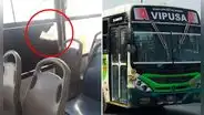 Atentado en la Vía Evitamiento: lanzan bomba molotov a bus de Vipusa con pasajeros a bordo