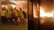 Extorsionadores incendian vehículos en SJL: muestran impactantes imágenes y gritos de auxilio de conductores