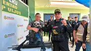 PNP incauta armas de fuego que eran utilizadas por organizaciones criminales para cometer delitos en Pataz