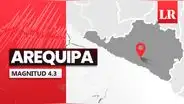 Temblor de magnitud 4.3 se sintió en Arequipa hoy, según IGP