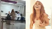 Magaly Medina impacta al encarar a usuario que la grabó tomando tren en Europa: “¿Crees que soy Georgina?”