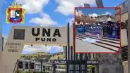 Gran marcha en Puno: UNA protesta contra la municipalidad provincial y reclama terrenos frente al lago Titicaca