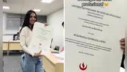 Rosángela Espinoza presume su título de licenciada y lanza mensaje a sus detractores: “Que empiece el hate”