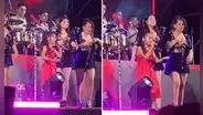 Niña sube al escenario y sorprende al cantar como una integrante más de Corazón Serrano: "Contratada"