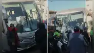 Paro nacional en Cusco: manifestantes bloquean y atacan bus con turistas que se dirigía al aeropuerto
