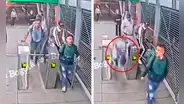 Joven en Colombia queda inconsciente tras intentar colarse en transporte público: accidente quedó en video