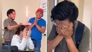 Profesor fue sorprendido por sus estudiantes en el 'Día del Maestro' y se fue a otra clase a llorar de emoción: “Es el maestro miel”