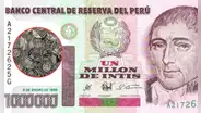 ¿Cuánto vale 1 millón de intis en la actualidad? Este es su insólito valor en soles y todo lo que puedes comprar