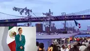Sheinbaum lamenta muerte de marinos tras choque del buque Cuauhtémoc en Nueva York y agradece apoyo de Eric Adams: "Nuestra solidaridad"