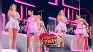 Ana Lucía Urbina se va del escenario en pleno concierto de Corazón Serrano en medio de polémica por audios de Edwin Guerrero