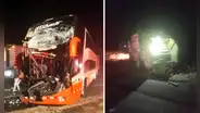 Choque entre bus y compactadora deja varios heridos en carretera de Chiclayo