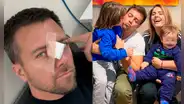 Julián Zucchi apareció ensangrentado tras visita a sus hijos en casa de Yiddá Eslava: "Empezó a sangrar bastante"