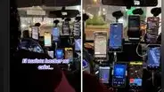 Taxista en Lima usa hasta 11 celulares con aplicativos a la vez y usuarios bromean: "Mente de tiburón"