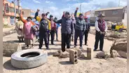 Pobladores bloquean vía Juliaca - Lampa tras 20 años de espera por asfaltado