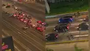 Balacera en Vía Expresa: preciso momento del enfrentamiento que dejó policías heridos